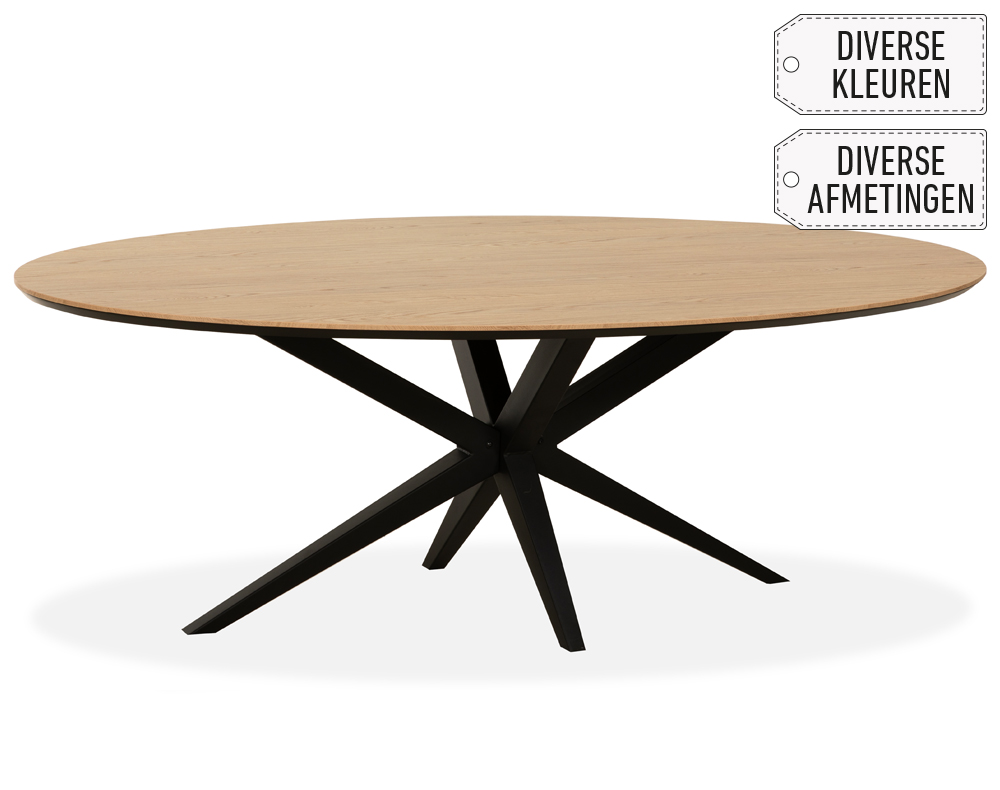 Laramie eettafel Ovaal Blond Oak