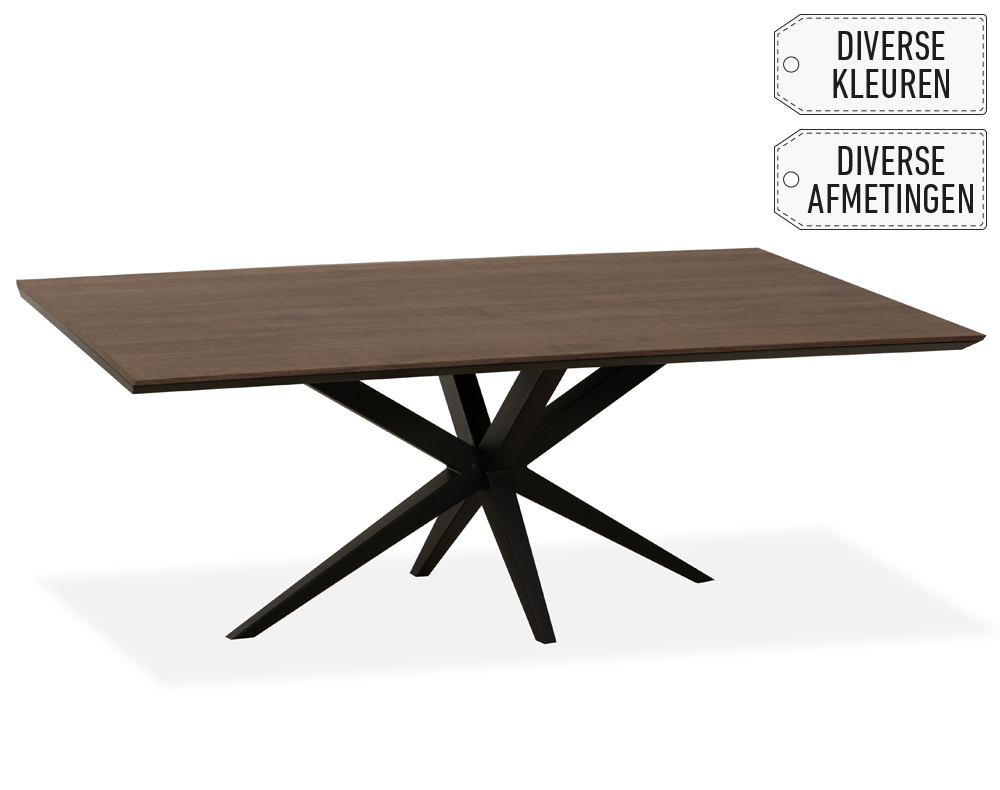 Laramie eettafel Recht Dark Mango
